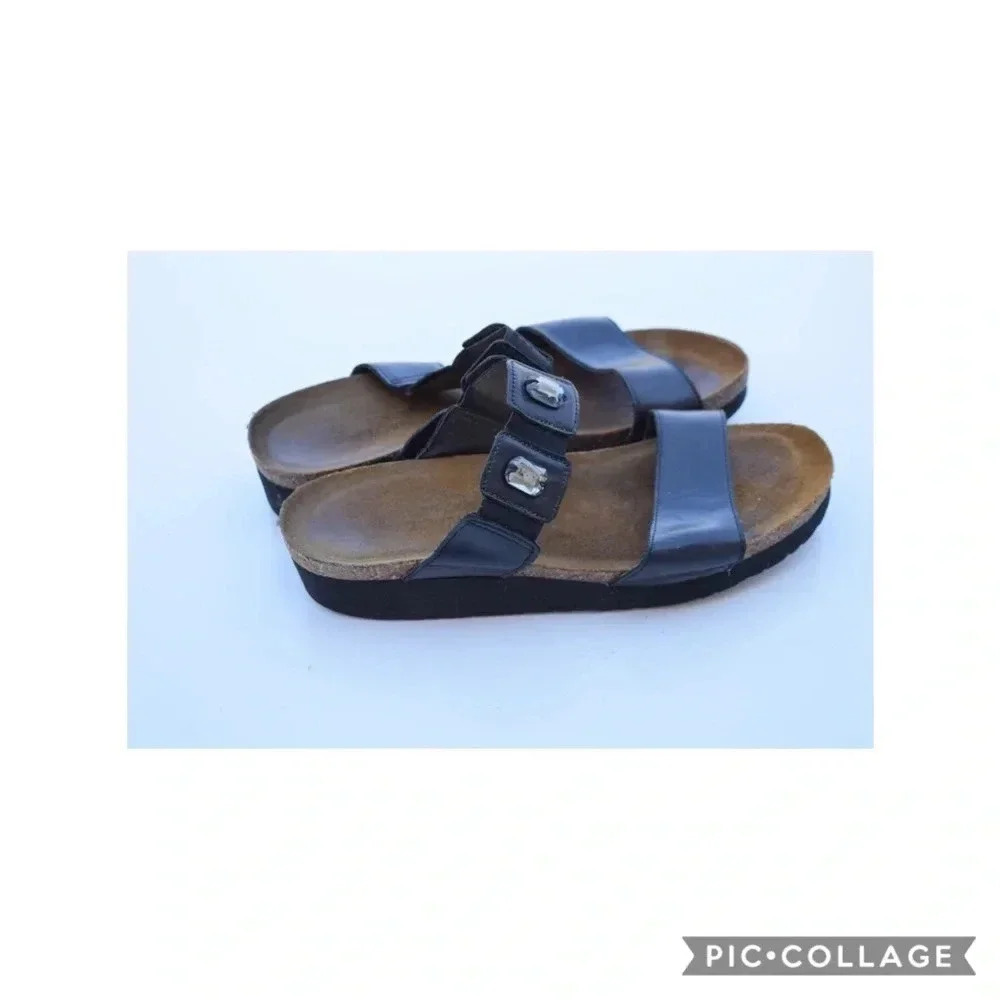 Naot low wedge sandals